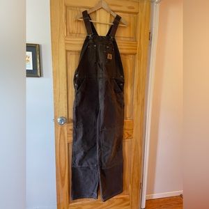 Men’s Brown Carhartt Overalls size 34x34